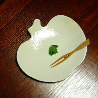 鉄散りんご皿　小